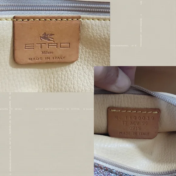 Etro Patterned Brown Clutch with Silver Chain - Picture 9 of 9